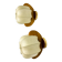 Pair of cocoon sconces with pine, Italy, 1970s