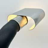 Targetti chrome and black lamp, 1970s. italy
