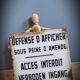 Enamelled plate defense display