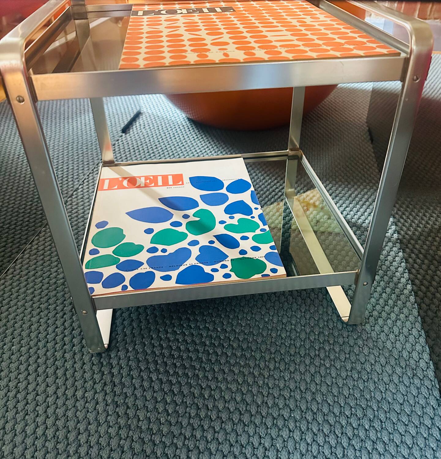 Martini Rossi side table seventies