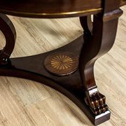 Table ronde avec chaises rembourrées, années 1950, ensemble de 5