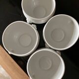 Set of 4 white porcelain lion head tureens