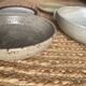 Set of 2 stoneware dishes and 2 plates from the 70s and 80s