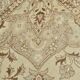 Tapis Vintage Beige Clair Motif Médaillon Floral Élégant, 354x458 Cm