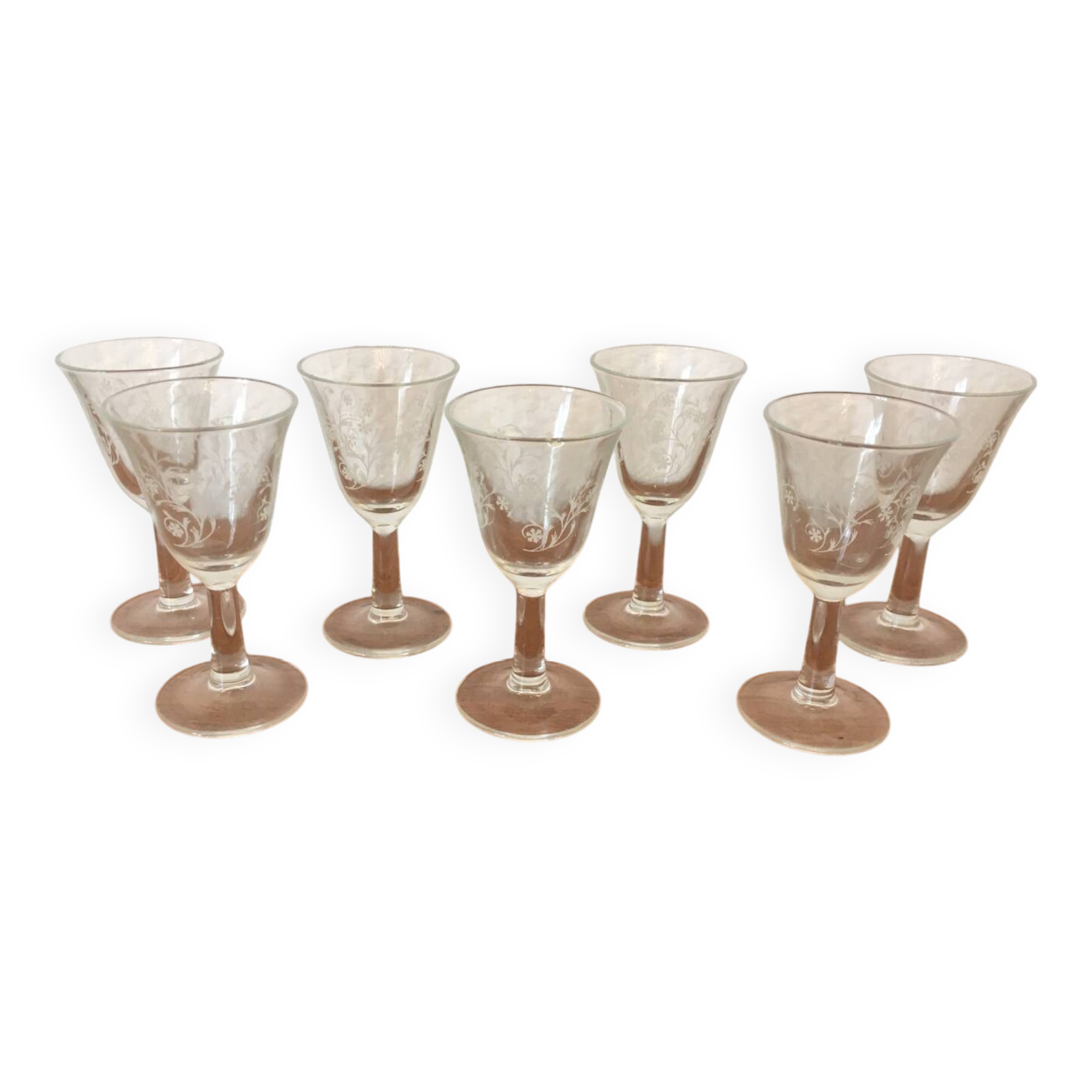 Antique glass service.