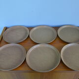 Set of 6 stoneware plates