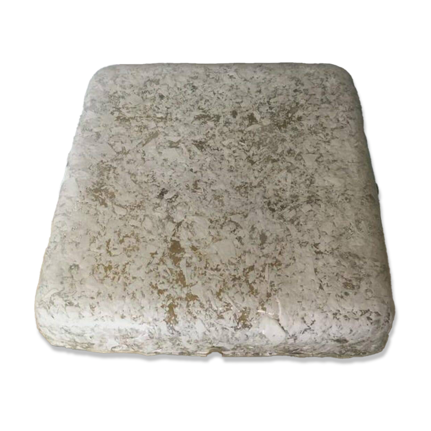 Kaiser Leuchten square wall or ceiling light, textured glass, 1960s-70s