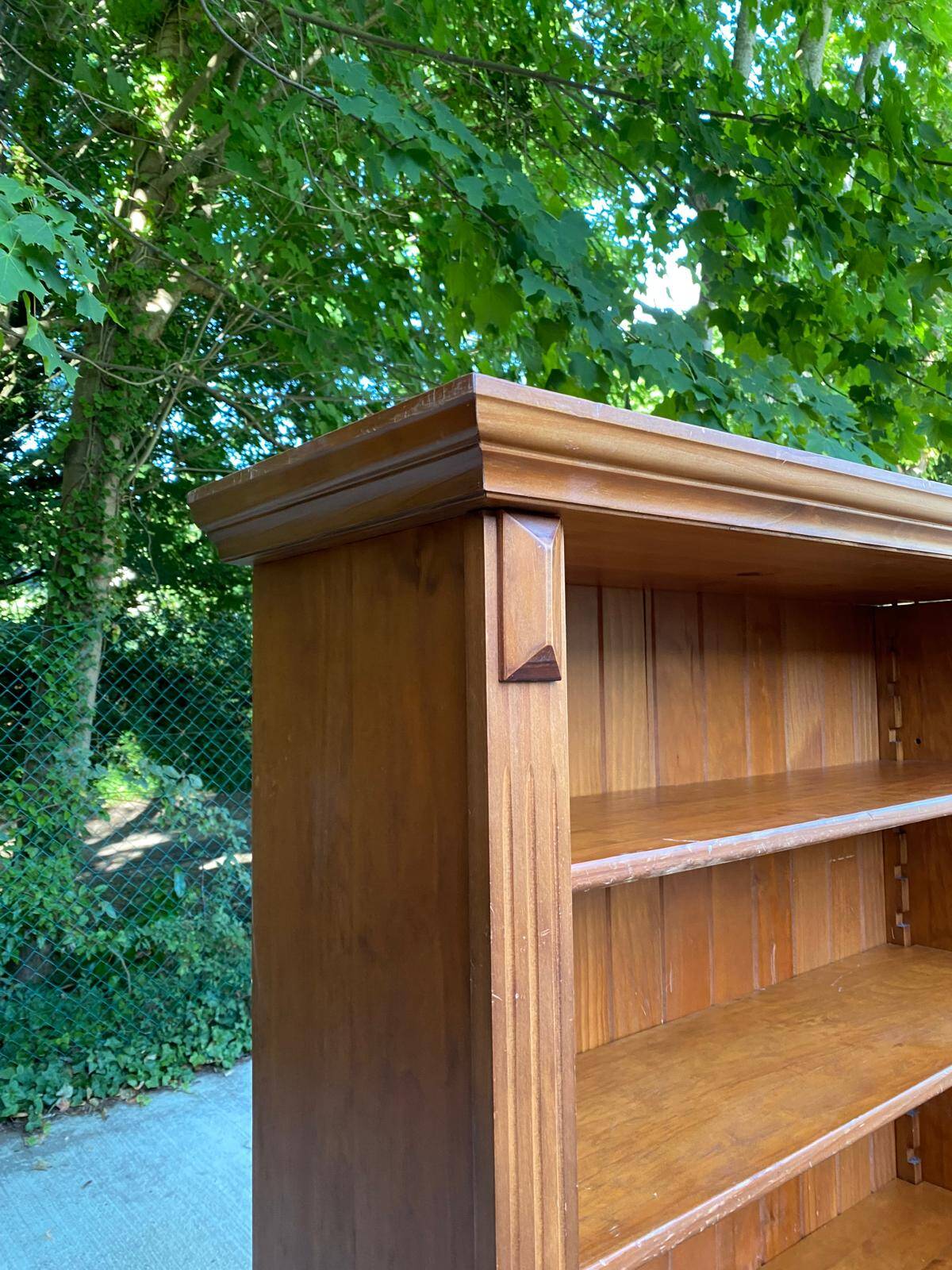 Scandinavian solid wood bookcase 190cm