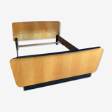 Bed frame set 140 X 190 and 2 lacquered bedside tables