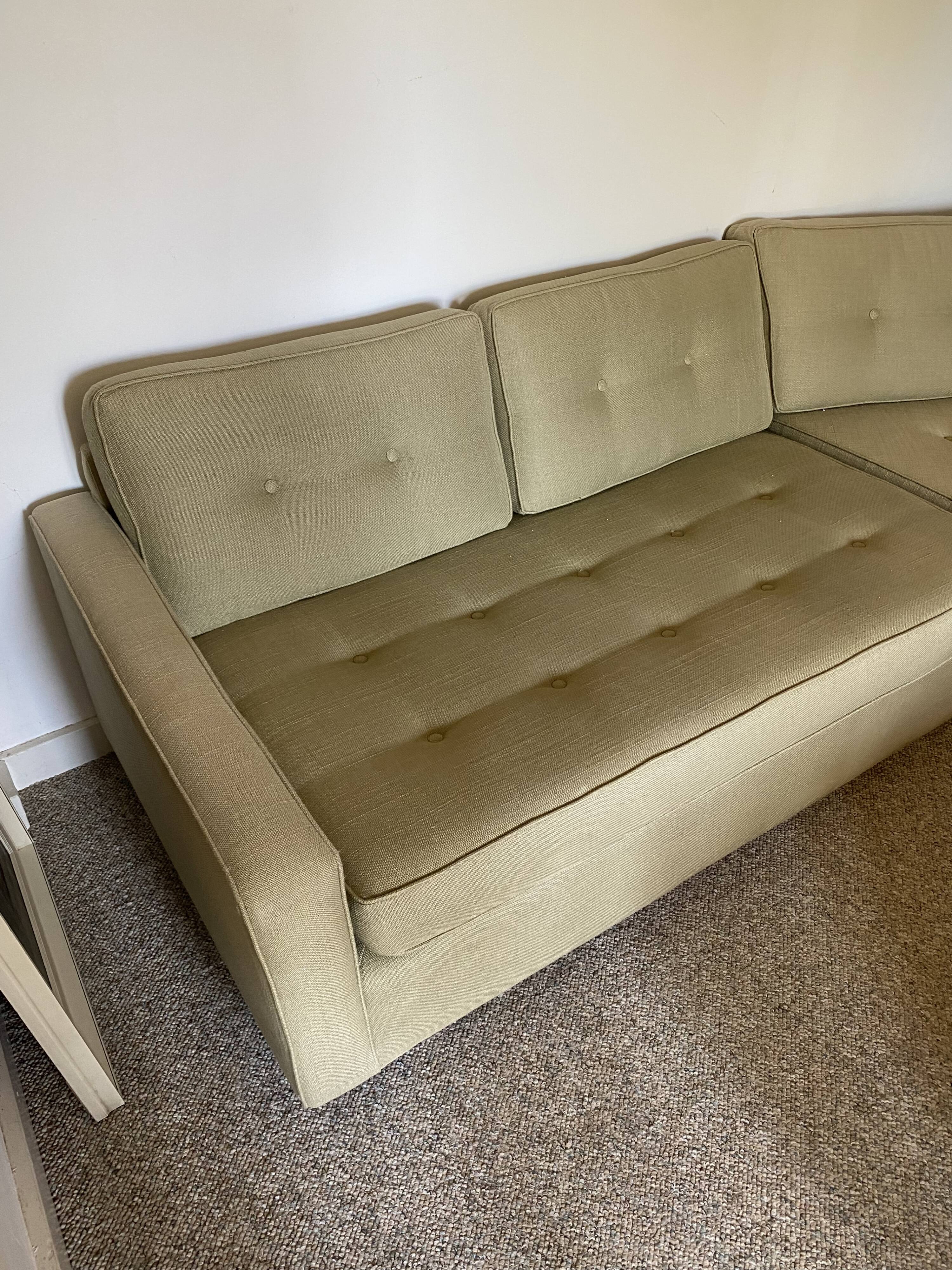 Vintage 2-Piece Modular Sofa