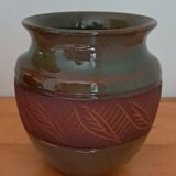 Jean Fradin vase in glazed terracotta