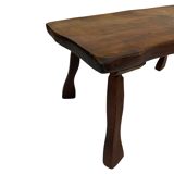 Vintage brutalist stool side table minimalistic