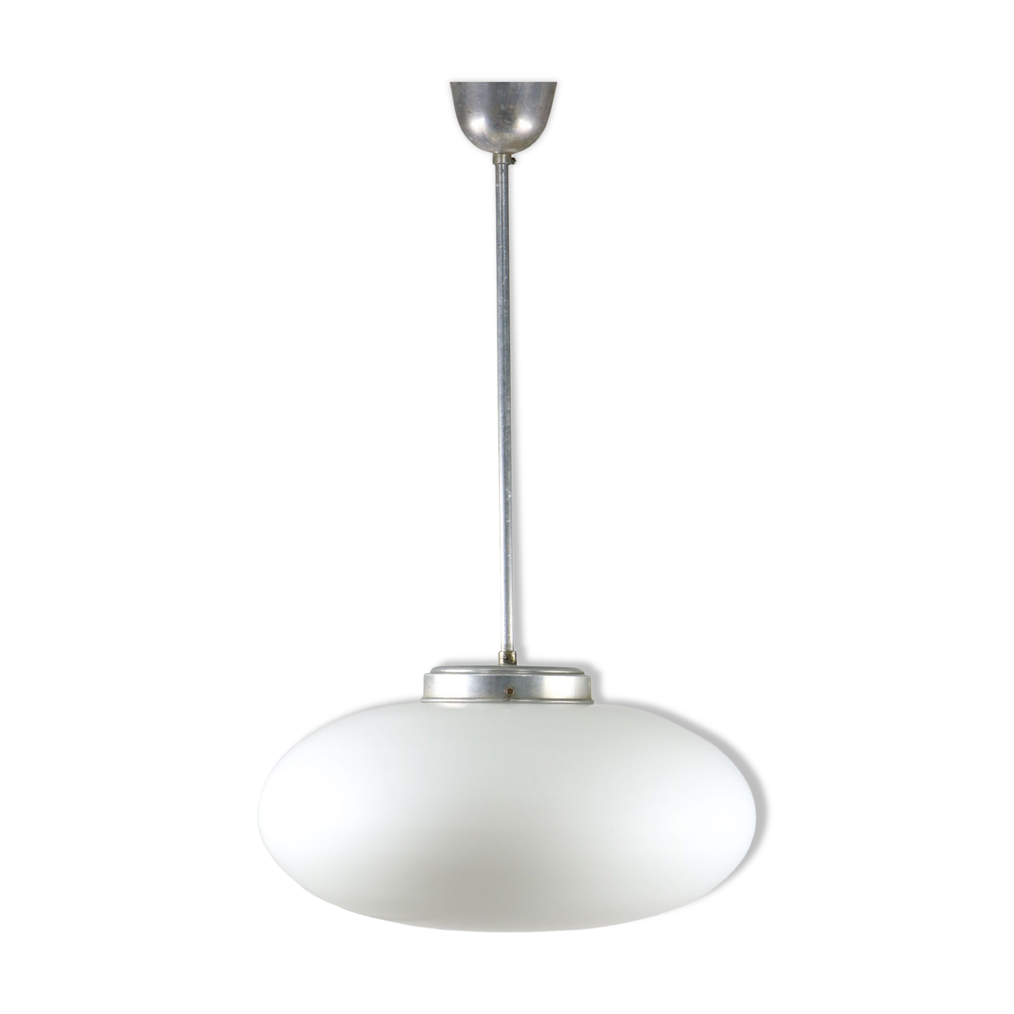 Mid-century Italian Oval Opaline Lamp