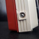 Old alarm clock flip flap vintage with mechanical slats