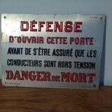 Vintage industrial metal plate