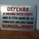 Vintage industrial metal plate