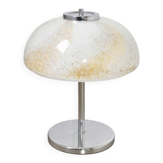 Art Deco table lamp – 1960s, wood and metal, E27