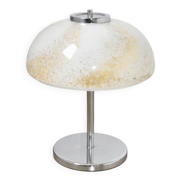 Lampe de table Art Déco – années 1960, bois et métal, E27