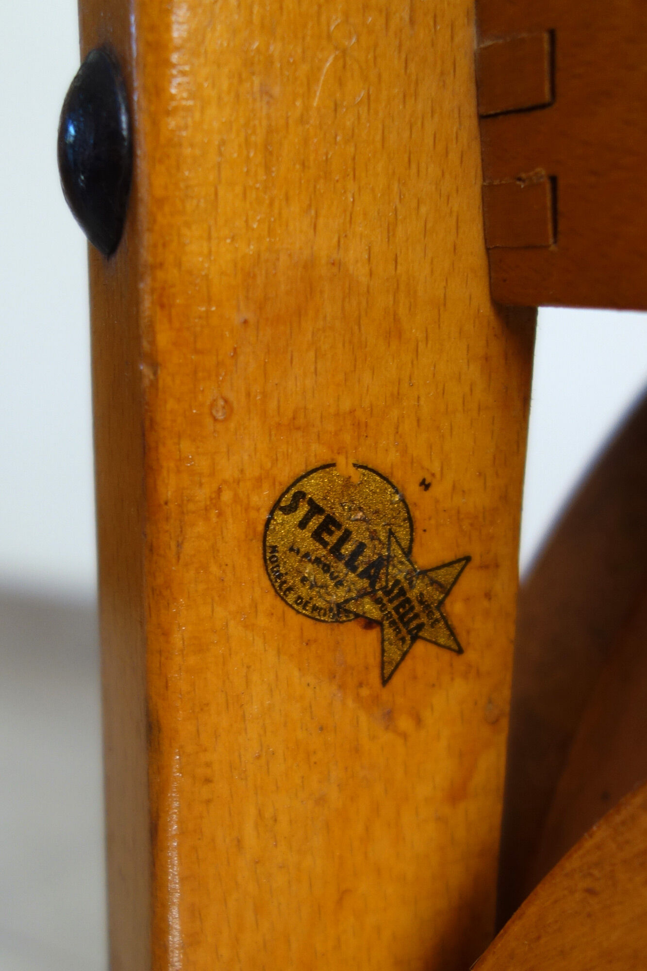 Pair of stella caned bistro chairs, 1930s