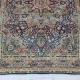 Antique handmade lavar kerman rug