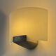 Pair of vintage wall lights, metal and frosted glass, France, 1970