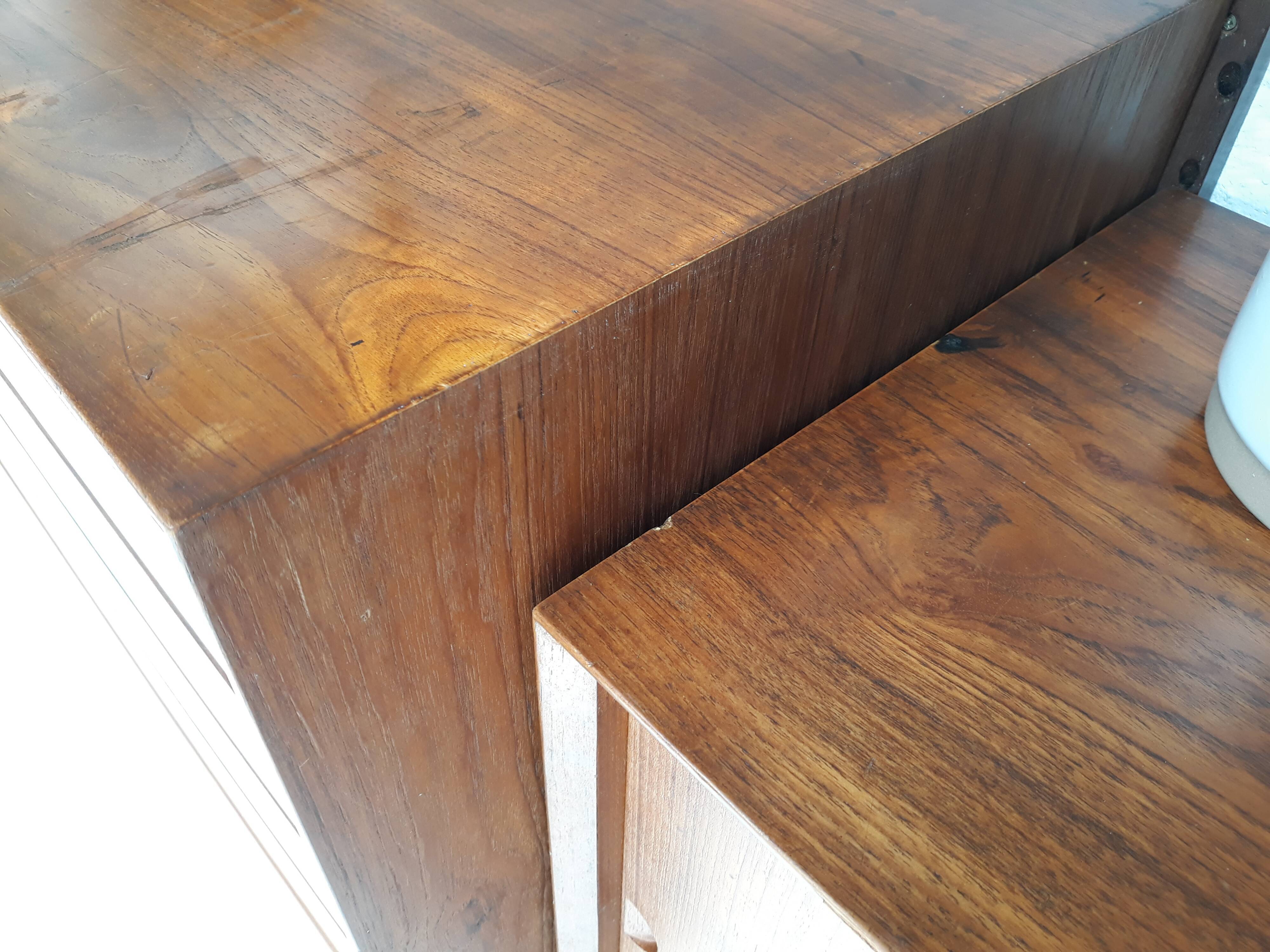 Étagère modulable scandinave en teck royal system par Poul Cadovius