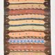 4x13 Beige & Orange Kilim Runner Rug, Wool Runner Rug, Stair Rug, 121x395Cm