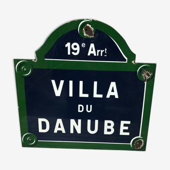 Plaque en tôle émaillée