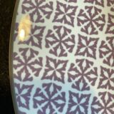 Art deco pattern dinner plates