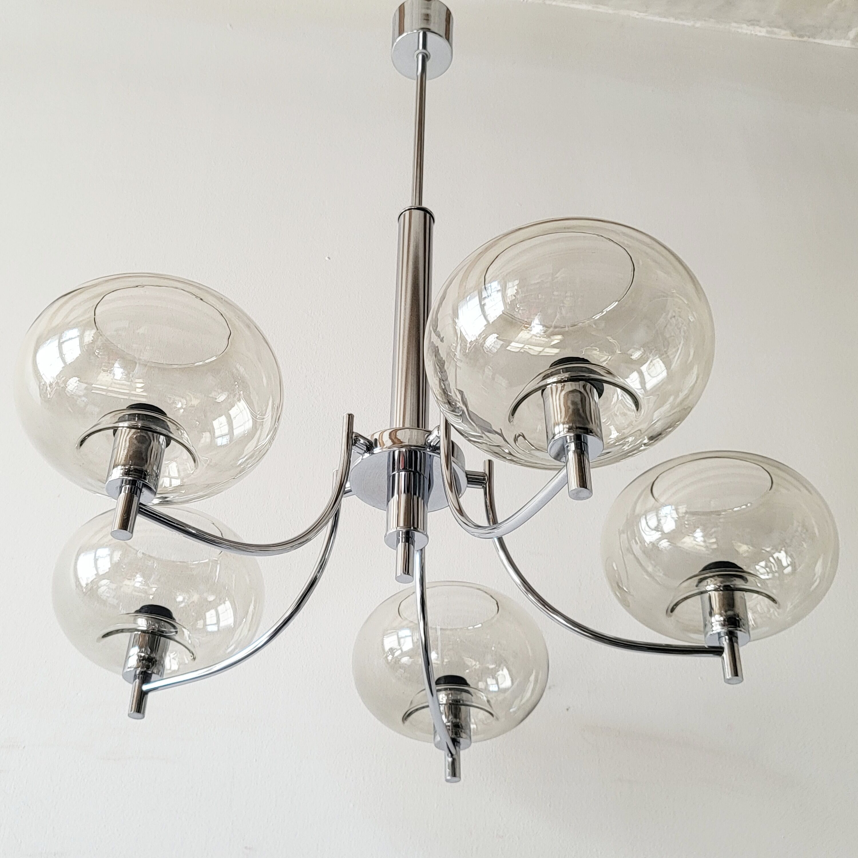 Vintage space age chandelier 1970