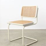 Vintage Cesca B32 chair in white by Marcel Breuer, 1970s