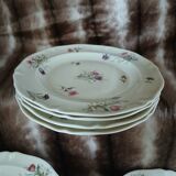 Service of 8 plates + 1 compote dish Limoges France