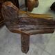 Banc en bois d'olivier et bois flotté, Asie XXe