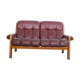Canapé deux places en teck et cuir d’Ekornes, années 1970