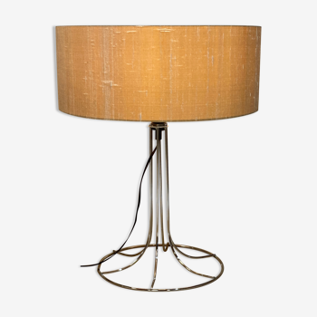 Metal wire modernist tabel or desk lamp, 1960s - 1970s