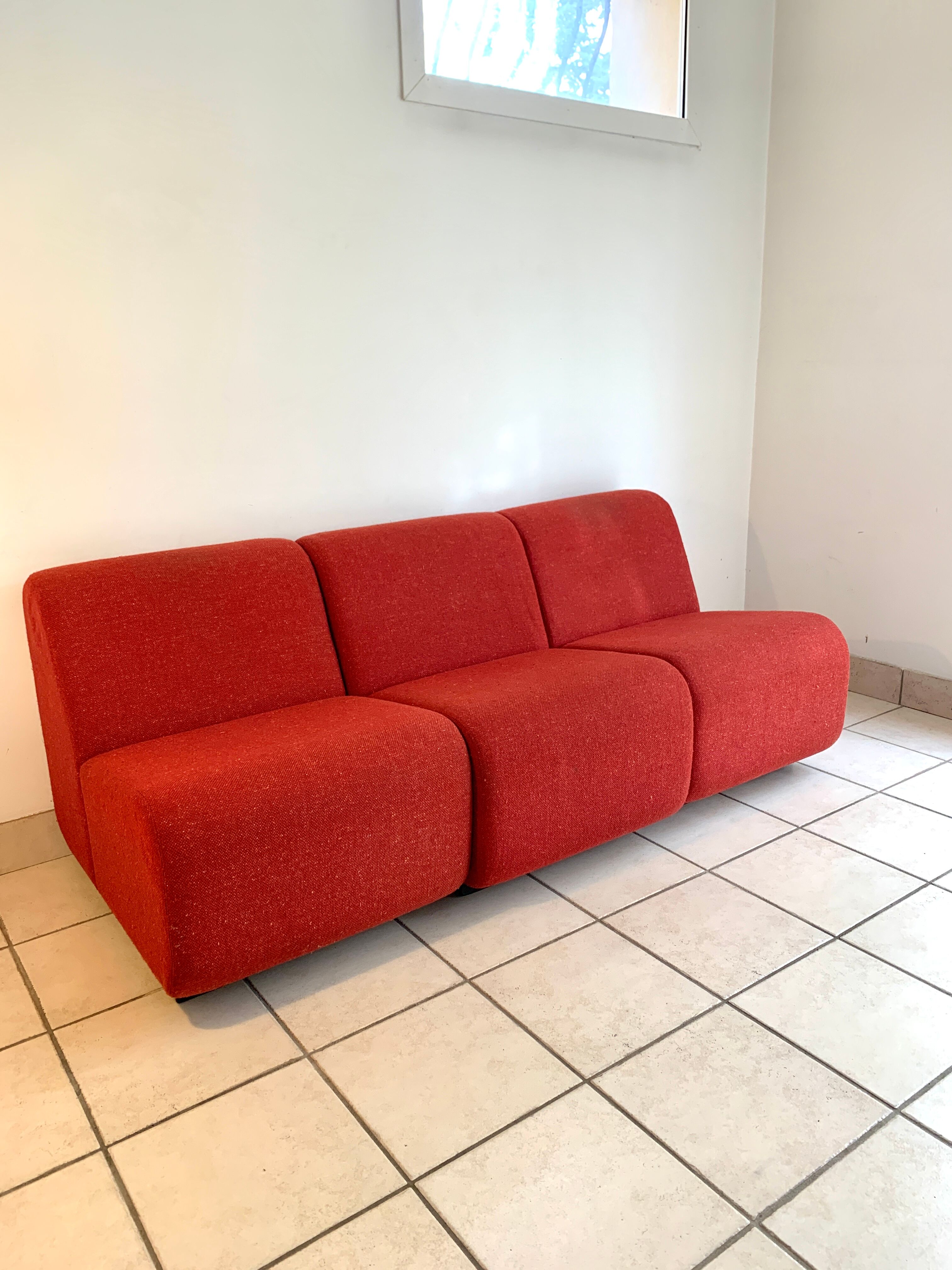 Set de 4 chauffeuses modulaires vintage