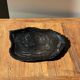 Very large black petrified wood tray or bowl D35