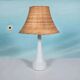 Vintage Holmegaard glass Nordic table lamp