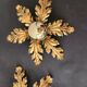 Gilded hand-forged Florentine wall lamp Hans Kögl style, Italy
