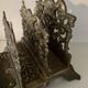 Vintage letter holder in solid bronze