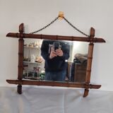 Miroir en rotin, 47x64 cm