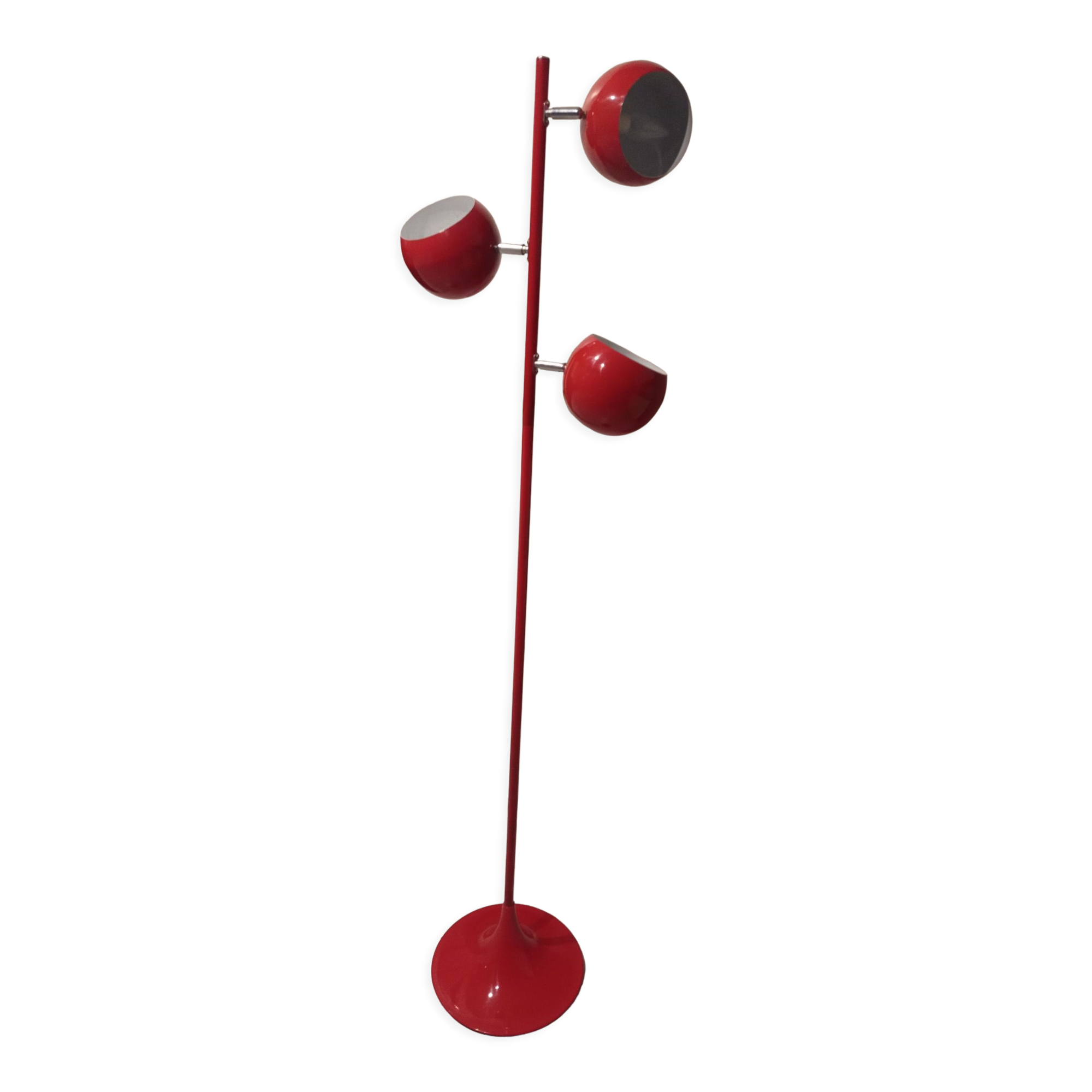 Red floor lamp 3 balls eyeball