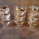 Set of 9 vintage digestif glasses