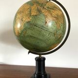 Globe map world 1880 Ernst Schotte