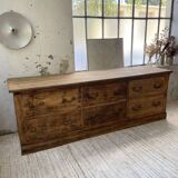 XXL walnut silk loom furniture from the 50s