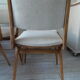 Series of 4 vintage chairs from the 50s in beech