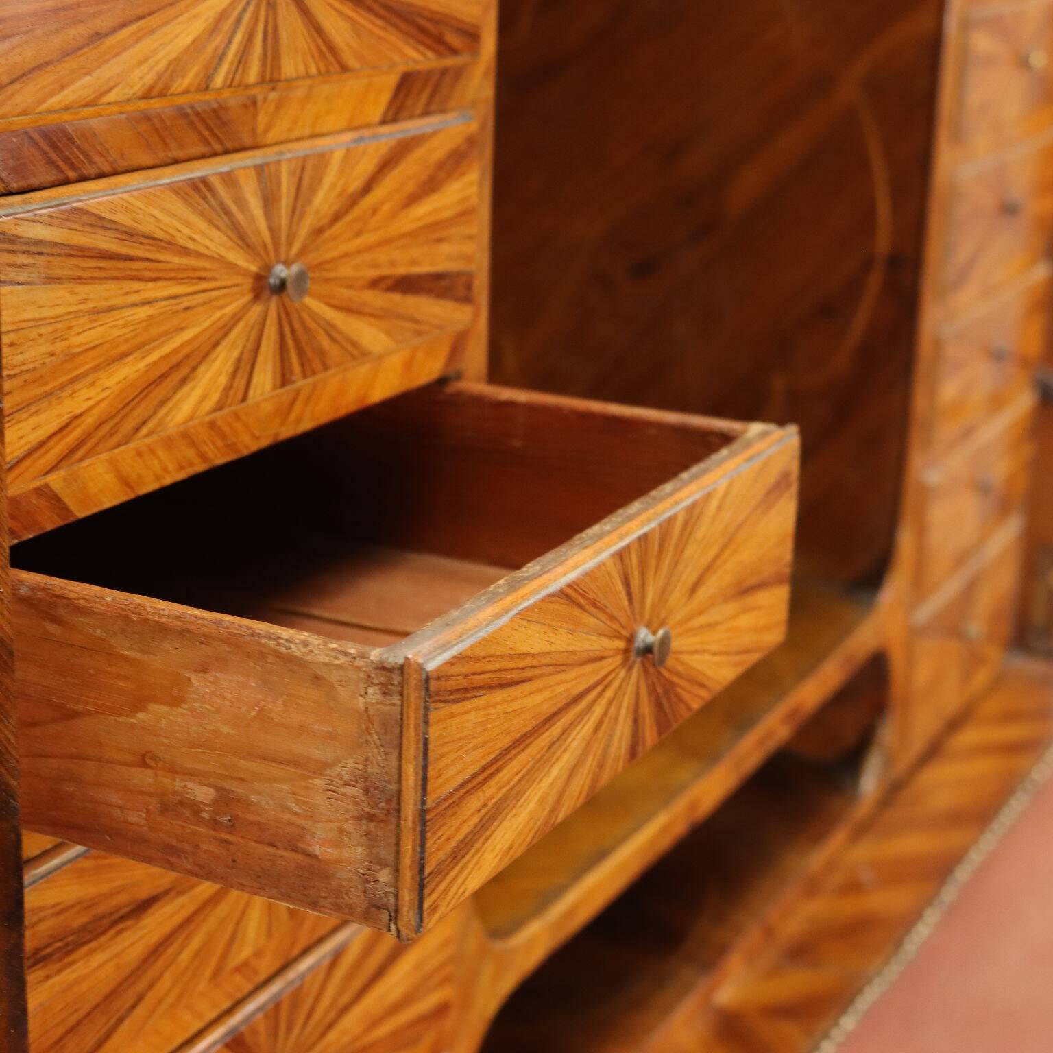 Antique mahogany and fir secretary, Italy, 18th century.