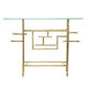 Brass console by Henri Fernandez