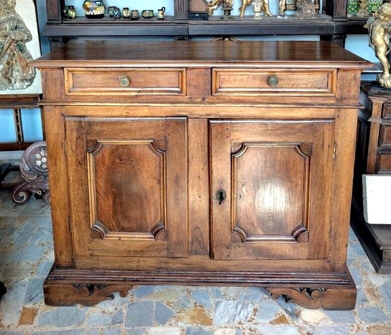 Two-door walnut buffet from Piedmont, 18th century