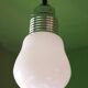 Vintage pendant light, old light fixture, opaline bulb shape, giant bulb, pulley system, loft decor